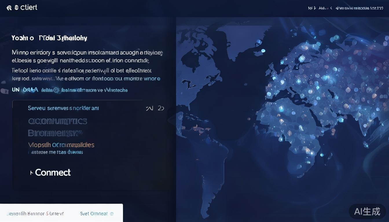 登录后，在客户端界面根据需求选择合适的服务器节点。